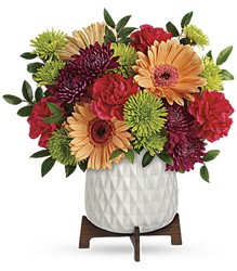 Mid Mod Brights Bouquet from Kinsch Village Florist, flower shop in Palatine, IL